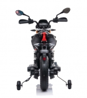 Motorrad Aprilia Dorsoduro 900 12V  schwarz, mit Seitenrädern