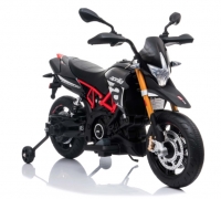 Motorrad Aprilia Dorsoduro 900 12V  schwarz, mit Seitenrädern