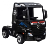 Mercedes-Benz Actros schwarz, 2x 12V7AH, 4 Motoren, Ledersitz, und 2.4ghz Fernbedienung