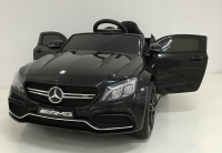 Mercedes-Benz C63 S AMG schwarz, echtlack,  Gummireifen, 2.4ghz Fernbedienung