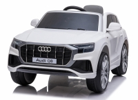 Audi Q8 Quattro S-line weiß, Ledersitz, Gummireifen und 2.4ghz Fernbedienung