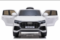 Audi Q8 Quattro S-line weiß, Ledersitz, Gummireifen und 2.4ghz Fernbedienung