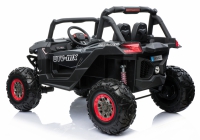 Buggy 4x4 UTV Carbon schwarz 4x45W 12V 2-Sitzer, Ledersitz, MP4 und 2.4ghz Fernbedienung