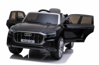 Audi Q8 Quattro S-line schwarz, echtlack, Ledersitz, Gummireifen und 2.4ghz Fernbedienung