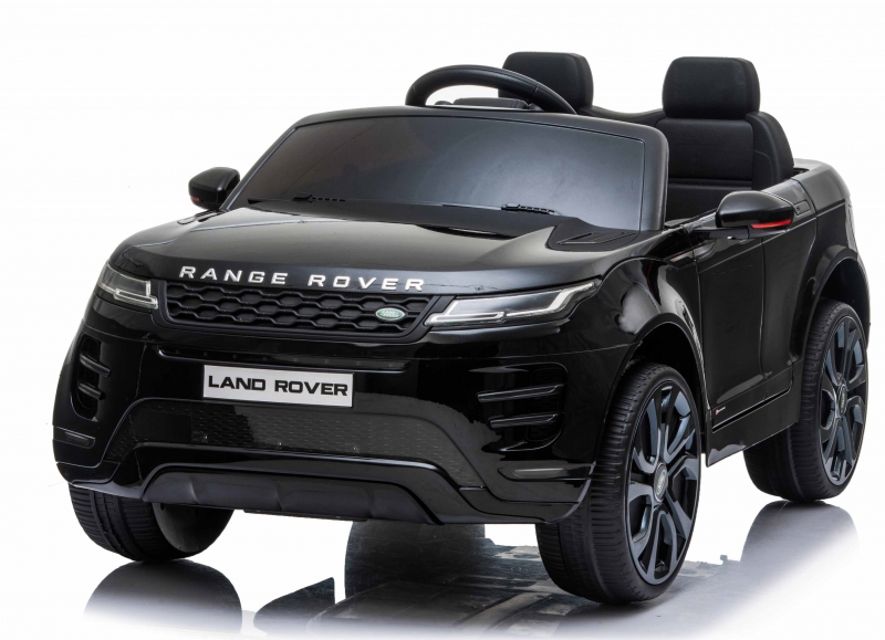 Land Rover Evoque schwarz echtlack, 12V, EVA Reifen, Ledersitz, und 2.4ghz Fernbedienung
