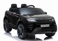 Land Rover Evoque schwarz echtlack, 12V, EVA Reifen, Ledersitz, und 2.4ghz Fernbedienung