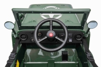 Jeep WILLYS  grün, 4WD, 12V, Ledersitz, 2.4ghz Fernbedienung