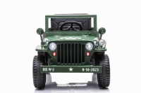 Jeep WILLYS  grün, 4WD, 12V, Ledersitz, 2.4ghz Fernbedienung