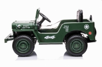 Jeep WILLYS  grün, 4WD, 12V, Ledersitz, 2.4ghz Fernbedienung